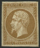 ** N°13A 10c Bistre, Type I - TB - 1853-1860 Napoleon III