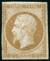 ** N°13A 10c Bistre, Type I - B - 1853-1860 Napoléon III.