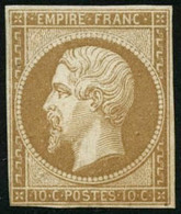 * N°13A 10c Bistre, Type I - TB - 1853-1860 Napoleone III