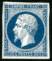 ** N°14A 20c Bleu, Type I - TB - 1853-1860 Napoleone III