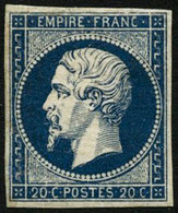 ** N°14 Aa 20c Bleu Foncé, Type I - TB - 1853-1860 Napoleone III