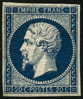 ** N°14 Aa 20c Bleu Foncé, Type I - TB - 1853-1860 Napoléon III.