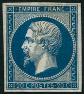 ** N°14B 20c Bleu, Type II - TB - 1853-1860 Napoléon III.