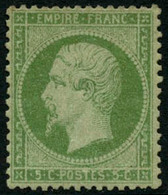 * N°20 5c Vert - TB - 1862 Napoleone III