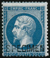 ** N°22d 20c Bleu Surchargé - TB - 1862 Napoléon III.