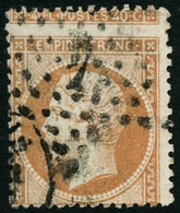 Oblit. N°23 40c Orange, Superbe Variété De Piquage - TB - 1862 Napoleone III