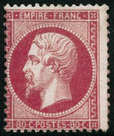 ** N°24 80c Rose - B - 1862 Napoleone III