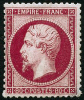 ** N°24a 80c Rose Foncé - TB - 1862 Napoleone III