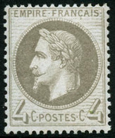 ** N°27 4c Gris - TB - 1863-1870 Napoléon III Lauré