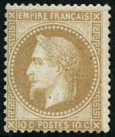 ** N°28A 10c Bistre, Type I - TB - 1863-1870 Napoleone III Con Gli Allori