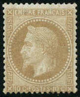 ** N°28B 10c Bistre, Type II Signé Brun - TB - 1863-1870 Napoleon III With Laurels