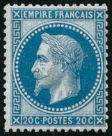 ** N°29A 20c Bleu, Type I - TB - 1863-1870 Napoleone III Con Gli Allori