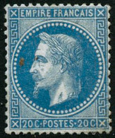 ** N°29B 20c Bleu, Type II - TB - 1863-1870 Napoleon III Gelauwerd