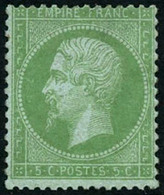 ** N°35 5c Vert Pâle S/bleu - TB - 1863-1870 Napoleone III Con Gli Allori
