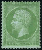 ** N°35 5c Vert Pâle S/bleu - TB - 1863-1870 Napoléon III. Laure