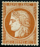 ** N°38 40c Orange - TB - 1870 Beleg Van Parijs
