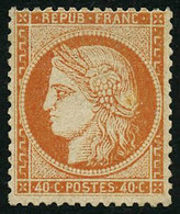 * N°38b 40c Orange Terne - TB - 1870 Beleg Van Parijs