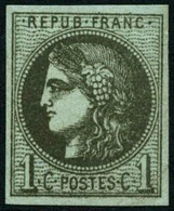 ** N°39Ab 1c Olive Foncé, R1 - TB - 1870 Emissione Di Bordeaux