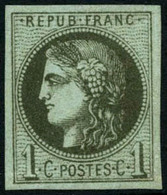 ** N°39Ab 1c Olive Foncé, R1 - TB - 1870 Emission De Bordeaux