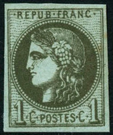 ** N°39Ba 1c Olive Foncé, R2 - TB - 1870 Emisión De Bordeaux