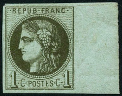 ** N°39C 1c Olive, R3 - TB - 1870 Ausgabe Bordeaux