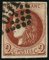 Oblit. N°40Ba 2c Rouge-brique, Superbe Nuance Foncée - TB - 1870 Bordeaux Printing