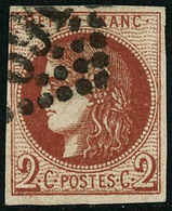 Oblit. N°40Ba 2c Rouge-brique, Superbe Nuance Foncée - TB - 1870 Emissione Di Bordeaux