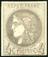 * N°41e 4c Gris Foncé, Quasi SC - TB - 1870 Emissione Di Bordeaux
