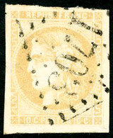 Oblit. N°43Bc 10c Citron - TB - 1870 Emissione Di Bordeaux