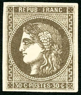 * N°47 30c Brun - TB - 1870 Emissione Di Bordeaux