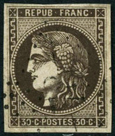Oblit. N°47 30c Brun - TB - 1870 Emissione Di Bordeaux