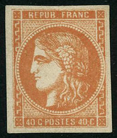 * N°48 40c Orange, Quasi SC - TB - 1870 Emissione Di Bordeaux