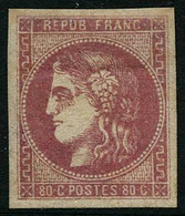 * N°49 80c Rose - TB - 1870 Emissione Di Bordeaux