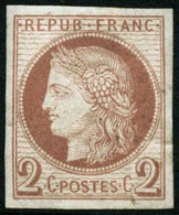 ** N°51c 2c Brun Rouge ND - TB - 1871-1875 Ceres