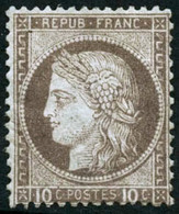 ** N°54 10c Brun S/rose - TB - 1871-1875 Ceres