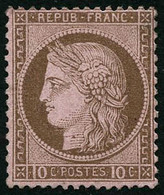 ** N°54 10c Brun S/rose - TB - 1871-1875 Ceres