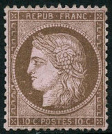 * N°58 10c Brun S/rose - TB - 1871-1875 Ceres