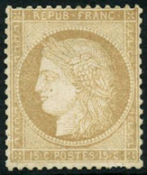 * N°59 15c Bistre, Signé Calves - TB - 1871-1875 Ceres