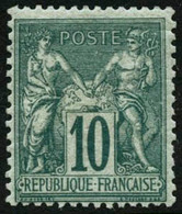 ** N°76 10c Vert - TB - 1876-1878 Sage (Tipo I)