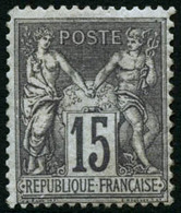 ** N°77 15c Gris - TB - 1876-1878 Sage (Tipo I)