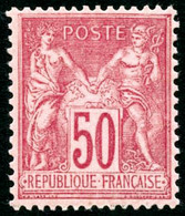 ** N°98 50c Rose - TB - 1876-1878 Sage (Tipo I)