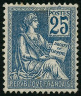 ** N°114 25c Bleu, Très Bien Centré - TB - 1871-1875 Ceres