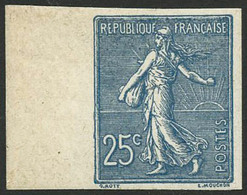 ** N°132c 25c Bleu ND, Signé Brun - TB - 1871-1875 Ceres