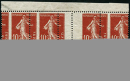 ** N°138 10c Rouge, Bloc De 8 Mill 3, Superbe Piquage à Cheval - TB - 1871-1875 Ceres