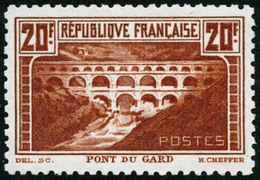 ** N°262B 20F Pont Du Gard, Dent 11 - TB - 1871-1875 Ceres