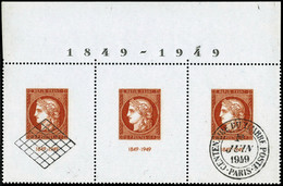 ** N°841b Citex, Bande De 3 Avec Inscriptions - TB - 1871-1875 Ceres