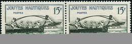 ** N°1162a 15F Joutes Nautiques, Paire Dont 1 Ex Variété Double F - TB - 1871-1875 Ceres