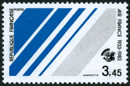 ** N°2278 3F45 Air France Couleur Grise Au Lieu De Rouge (cote Maury 2009) - TB - 1871-1875 Ceres