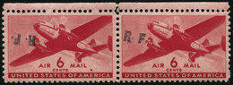 ** N°16 6c Rouge CASABLANCA, Surcharge Tête-bèche - TB - Posta Aerea Militare