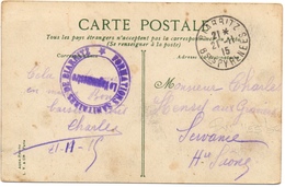 Cachet Formations Sanitaires Biarritz 1915 - WW I